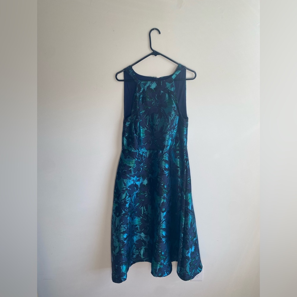Eva by Eva Franco Floral Jacquard Fit and Flare Dress, Women’s Size 12